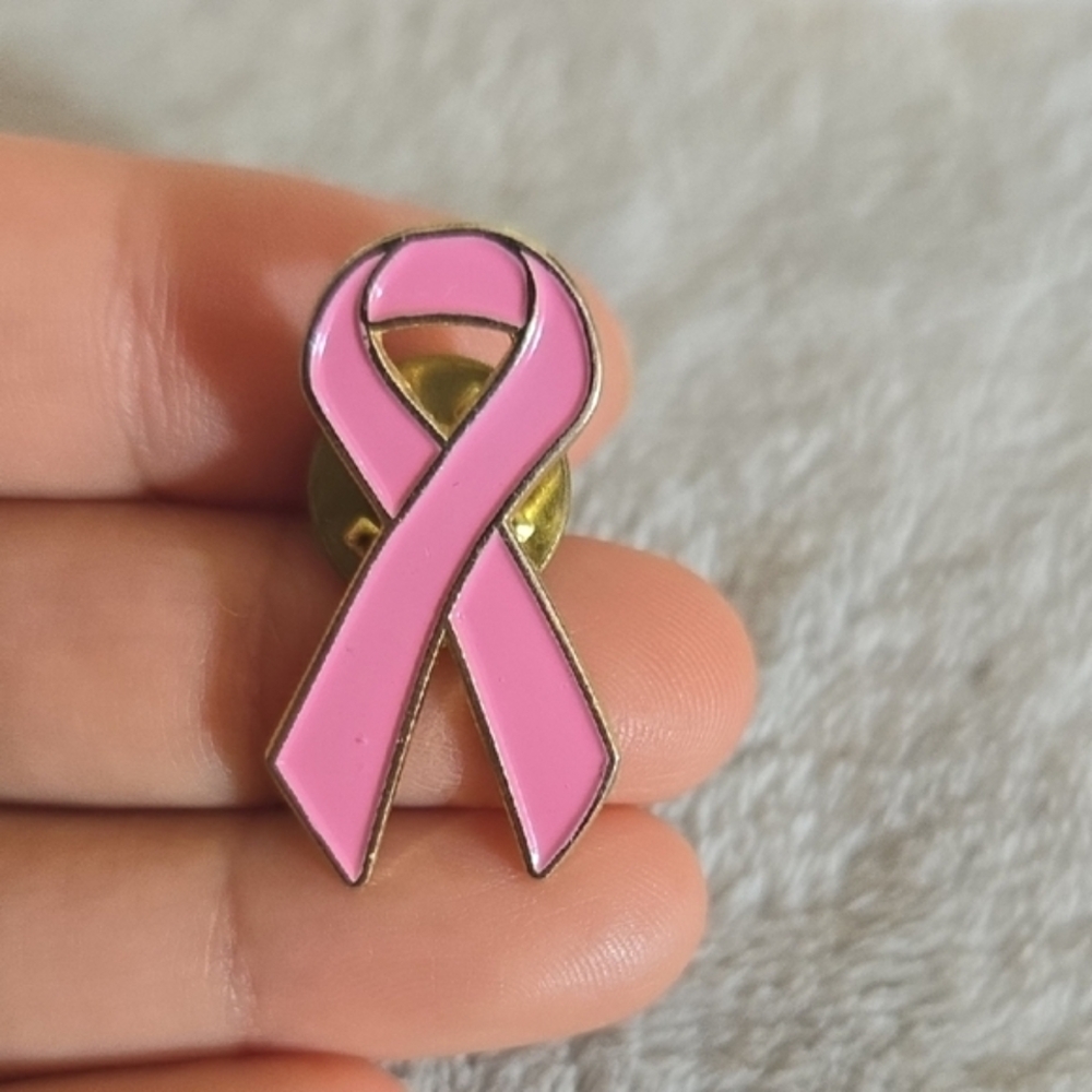 #668 Pink Ribbon Pin - Picture 3 of 3